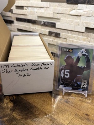 Полный комплект 1994 Upper Deck Collectors Choice Silver Signature 1-670 HD39 - Изображение 1 из 4