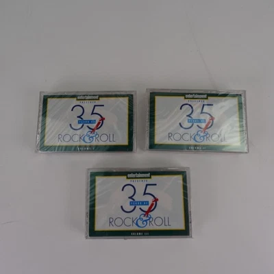 NOS Entertainment Weekly 35 Years of Rock & Roll Vol I II III Cassette Tapes - Image 1 of 3
