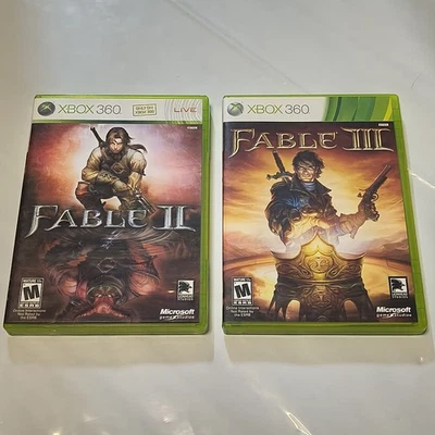 Fable 2 & 3 Microsoft Xbox 360 Video Game Bundle CIB Complete W/ Manuals - Image 1 of 4