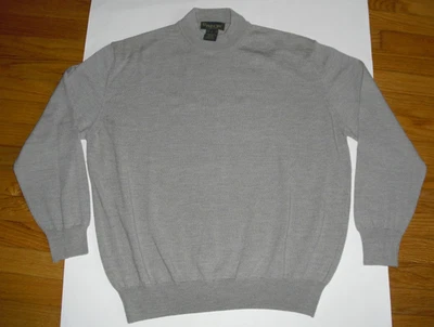 Pulôver masculino Príncipe gola alta suéter L lã manga longa vintage Itália - Imagem 1 de 4