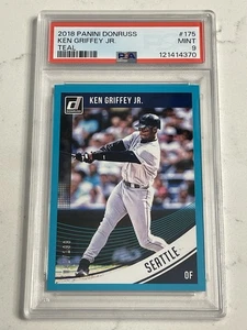 2018 Panini Donruss Teal #175 Ken Griffey Jr. SP /199 PSA 9 MINT - Bild 1 von 3