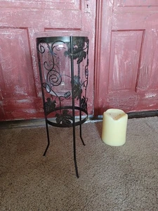 Partylite 3-Wick 6" By 8" Scented Candle With Partylite Candle Holder Stand. - Picture 1 of 9