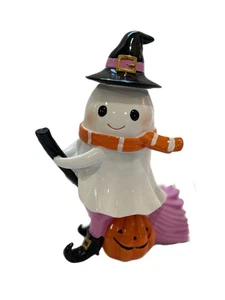 NEW Goblin & Ghoul Witch Ghost On A Broom Halloween Figurine Halloween Decor - Picture 1 of 2