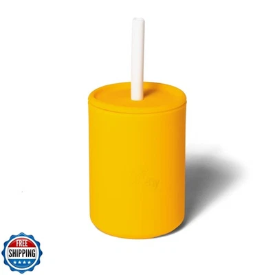 Avanchy Silicona Entrenamiento Sippy Taza con Tapa de Paja - Taza Pequeña para Bebés 6+ M Foto 1 de 4