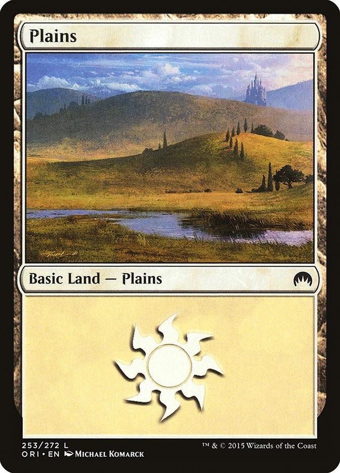 Plains #253 4x FOIL ORI MTG Magic Origins Basic Land MINT white - Image 1 of 1