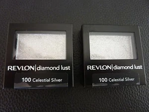 Sombra de ojos Revlon Diamond Lust - PLATA CELESTIAL #100 - DOS - ambas nuevas/selladas - Imagen 1 de 1