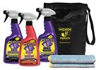 Motorcycle Cleaning Kit Cleaner Quick Detailer And Bug Remover With Fiber Cloth 