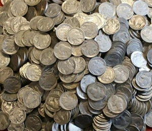 BUFFALO INDIAN NICKELS FULL DATE & MIXED MINT COINS VG-VF 1 ROLL possible 20's - Picture 1 of 1