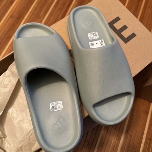 Adidas Yeezy Slide taglia 11 Salt ID5480 nuove con scatola DS Kanye West