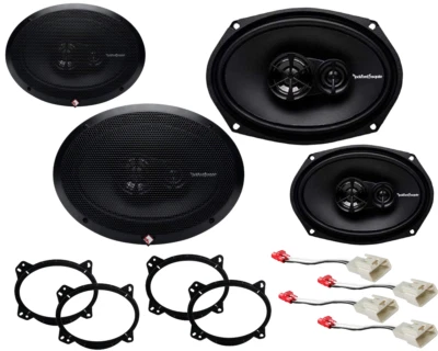 Rockford Fosgate 6x9" Front Door & Rear Deck Speakers for 2002-2011 Toyota Camry - Image 1 of 4