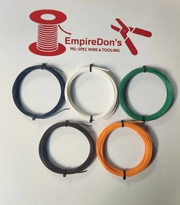 22 AWG Mil-Spec Wire Teflon PTFE  Stranded Silver Plated Copper Kit 125 ft - Picture 1 of 1