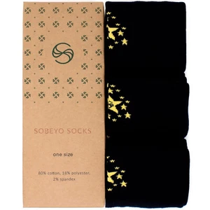 SOBEYO Girl's Socks Knee High Soft Cotton Falling Star Fashion Sock Yellow - Picture 1 of 3