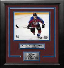 Nathan MacKinnon Colorado Avalanche 8x10 Framed Hockey Photo Engraved Autograph