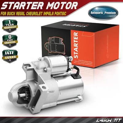 Motor De Arranque Para Buick Regal Chevrolet Impala Pontiac 1.4kW 12 Voltios CW 11 Dientes Foto 1 de 4