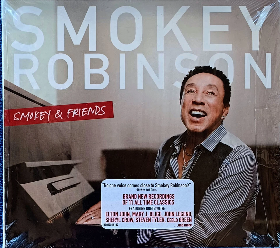 SMOKEY ROBINSON - SMOKEY & FRIENDS - DIGIPAK CD + HYPE STICKER - VERVE  - 2014 - Image 1 of 1
