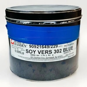 KOHL & MADDEN **BLU** INCHIOSTRO PER STAMPA OFFSET A BASE DI OLIO 2 LIBBRE PANTONE # 302 BLU - Foto 1 di 3