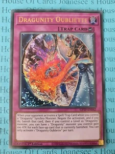 Tarjeta Dragunity Oubliette GFTP-EN042 Ultra Rara Yu-Gi-Oh 1a Edición Nueva - Imagen 1 de 3