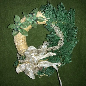 Türkranz Weihnachten grün Gold 30cm Weihnachtskranz - Bild 1 von 4