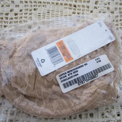 Sujetador de encaje DKNY beige/tostado, talla 38DD, NUEVO CON ETIQUETAS, paquete original Foto 1 de 4