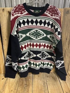 Jantzen Pullover Größe Large Vintage geometrische Designs - Bild 1 von 5