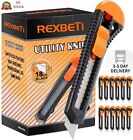 12-Pack Utility Knife, Retractable Box Cutter for Cartons, Cardboard and Boxes,