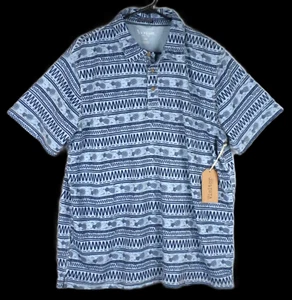Visitor Premium Men's Sky Blue Button-down Short Sleeve Shirt Size XXL - Picture 1 of 11