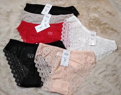 Damen Spitzen Slips 3er/6er Set Frauen Unterhose aus Spitze Unterwäsche S-L - Bild 1 von 4