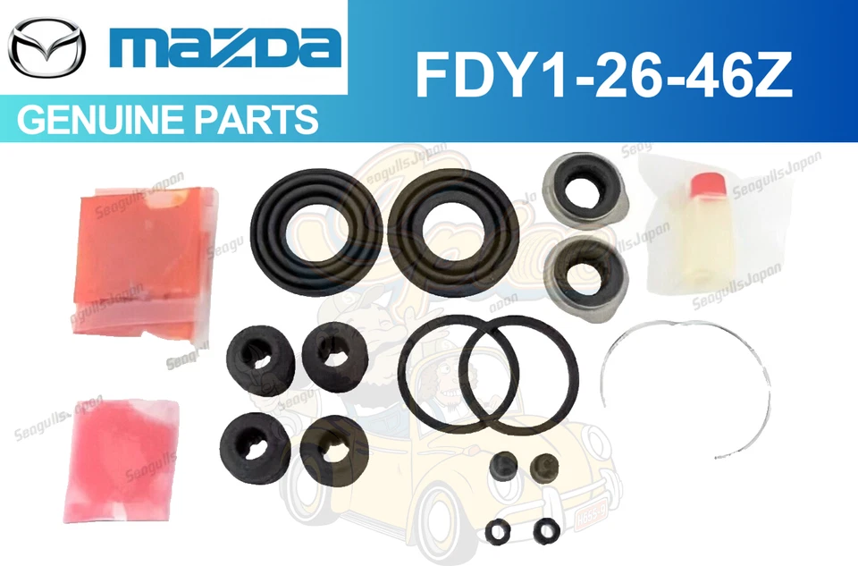 Kit de reparación de arranque y sello de freno trasero genuino Mazda RX-7 FD3S 94-95 FDY1-26-46Z NUEVO Foto 1 de 1