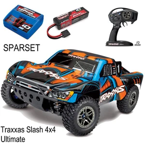 Traxxas TRX68077-4ORNG Slash 4x4 Ultimate + 1 x 5000 3S Lipo Battery+4 A Id - Picture 1 of 6