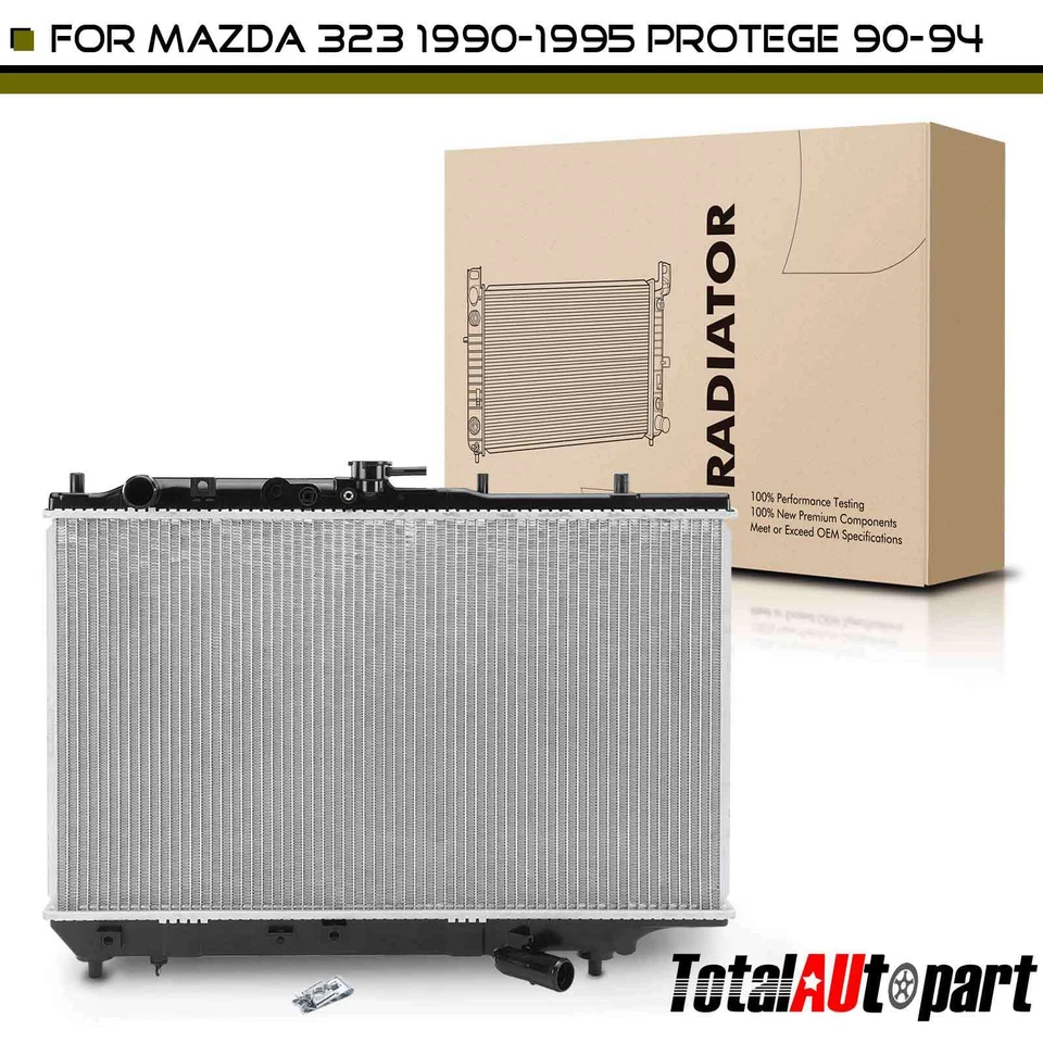 Aluminum Radiator w/o Oil Cooler for Mazda 323 1990-1995 Protege 1990-1994 1.8L - Image 1 of 4