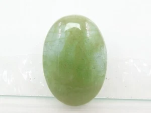 Green Aquamarine Smooth Oval Shape Cabochon 40X30X8 MM Approx Loose Gemstone - Picture 1 of 8