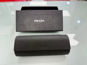 NEW PRADA AUTHENTIC EYEGLASSES SUNGLASSES OPTICAL BLACK MAGNETIC CASE CLOTH BOX - Picture 1 of 4
