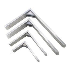 Tripod Shelf Brackets Thickened L Shape Metal Marble Right Angle Triangle Wall - Picture 1 of 14
