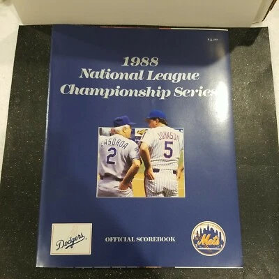 1988 NLCS Official Scorebook and Program Mets vs. Dodgers  - Image 1 of 4
