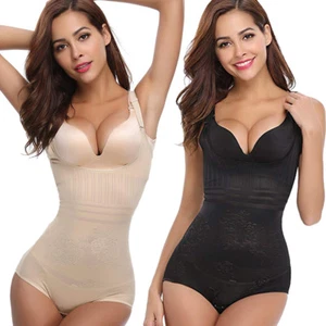 Fajas Underbust Cincher Full Body Shapewear Bodysuit Waist Trainer Shaper Corset - Picture 1 of 14