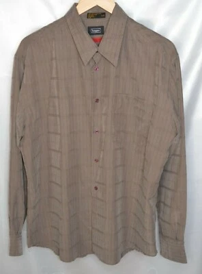 Camisa de vestir Haggar XL para hombre manga larga abotonada muy suave verde oliva Foto 1 de 4