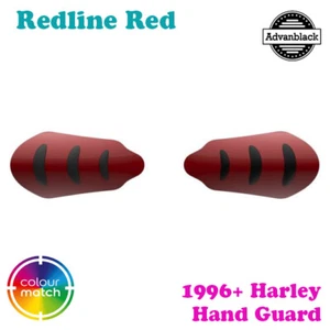 Redline Red Hand Guard For Harley Touring Softails Road Street 1996+ - Picture 1 of 6