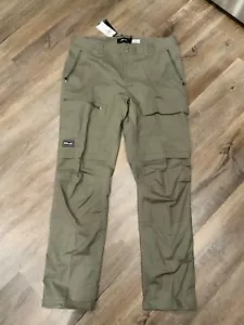 RLX Ralph Lauren Men Olive Green Ripstop Cotton Blend Cargo Pants $398 Sz 34x32 - Picture 1 of 8