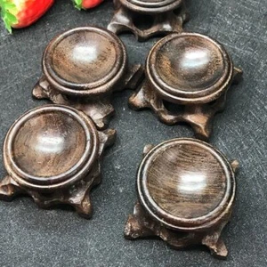 1xBlack Branch Wood Display Stand Base For Crystal Ball Sphere Globe Stone Decor - Picture 1 of 9