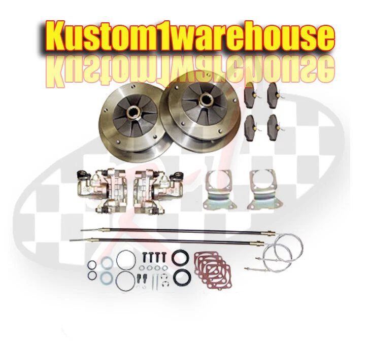 Rear disc brake conversion kit for 5 lug VW Volkswagen w/emergency parking 68-72 - Image 1 of 1