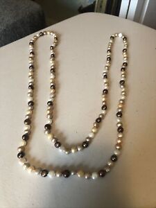 Honora 80” Chocolate Brown Freshwater Pearl Necklace