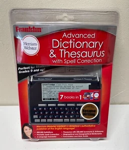 Franklin Merriam-Webster Electronic Advanced Dictionary & Thesaurus MWD-1500 - Picture 1 of 3