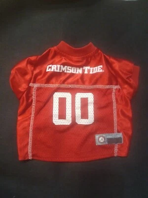 CAMISETA PETS FIRST UNIVERSITY OF ALABAMA CARMESÍ MAREA PERRO #00 - TALLA PEQUEÑO  Foto 1 de 4