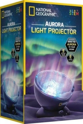 Proyector de luz Aurora Blue Marble National Geographic con 6 patrones de luz  Foto 1 de 4