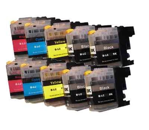 10 KOMPATIBEL MIT BROTHER XL LC221 LC223 DCP-J4120 MFC-J4420 J4620 J5320 J5620  - Picture 1 of 1