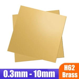 Shim Thick 0.3mm-10mm H62 Brass Metal Thin Sheet Foil Plate Model Making Various - Picture 1 of 7