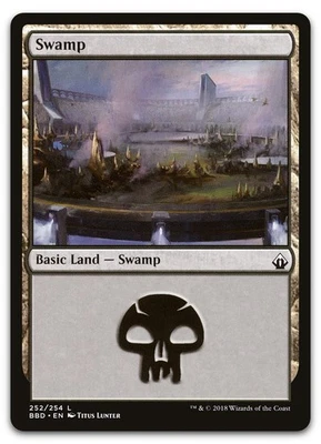 Swamp #252 (LP) Battlebond BBD Magic MTG - Image 1 of 2