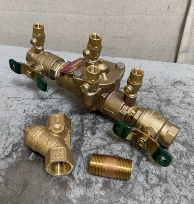 WATTS 009M2QTS-3/4" Reduced Pressure Zone Backflow Preventer With Strainer Bronz - Image 1 of 4