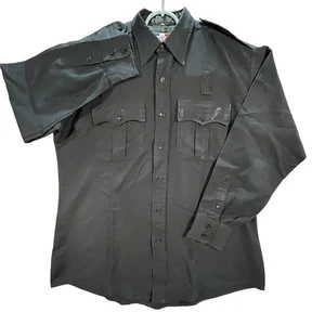 De Colección Flying Cross Para Hombres XL Servicio Policía Ropa de Trabajo Camisa Manga Larga Aventura EE. UU. - Imagen 1 de 8