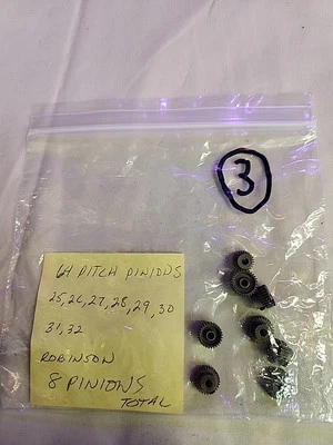 Robinson Racing Pinions 25t 26t 27t 28t 29t 30t 31t 32tooth 64 Pitch  8 Pinions - Image 1 of 3